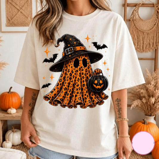Leopard Ghost Graphic Tee