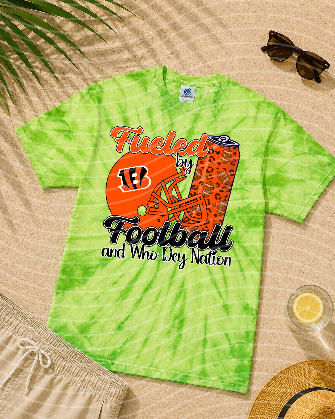 Fueled by Football and Who Dey Nation Graphic Tee