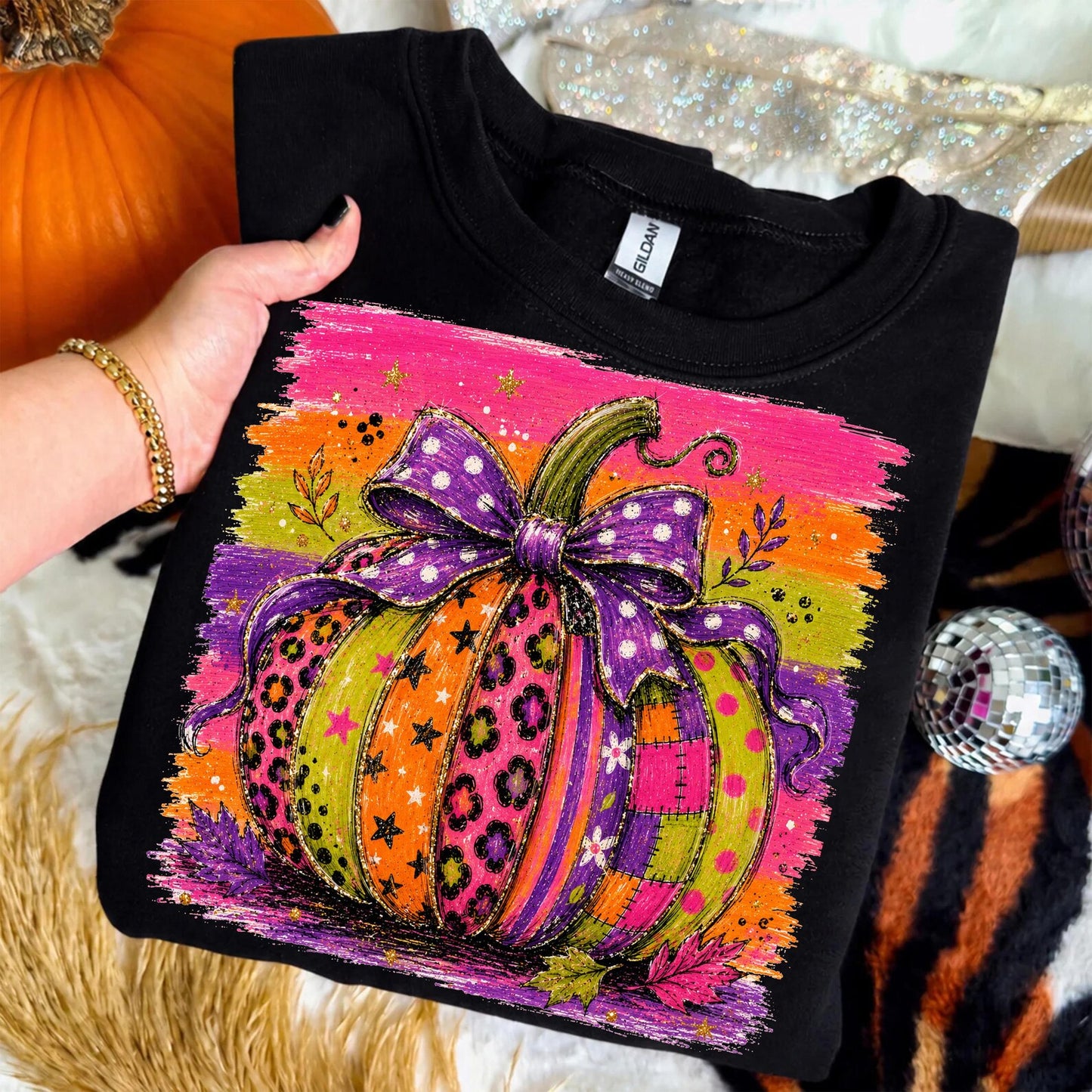 Patchwork Pumpkin Graphic Tee