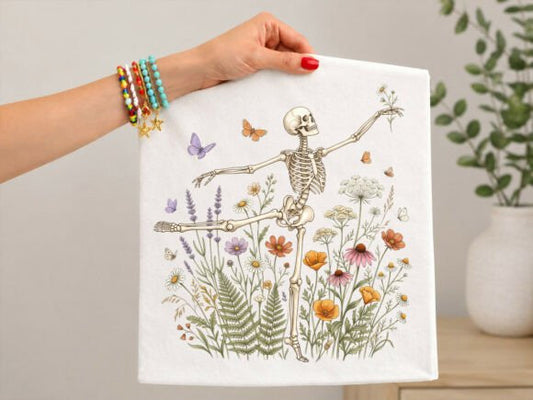 Floral Dancing Skelly Graphic Tee