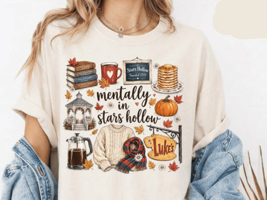 Mentally in Stars Hollow Graphic Tee