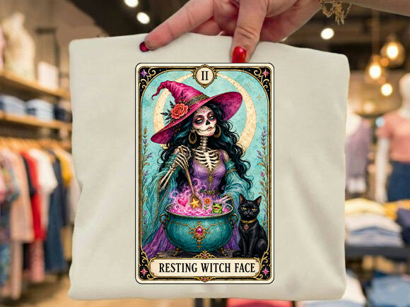 Resting Witch Face Graphic Tee