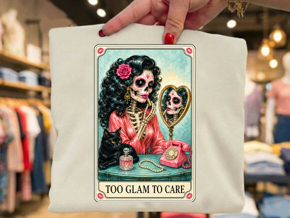 Too Glam to Care Graphic Tee