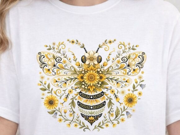 Floral Bee Graphic Tee