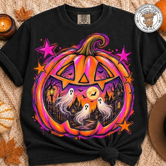 Ghosts Pumpkin Graphic Tee