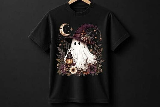 Purple Ghost Graphic Tee