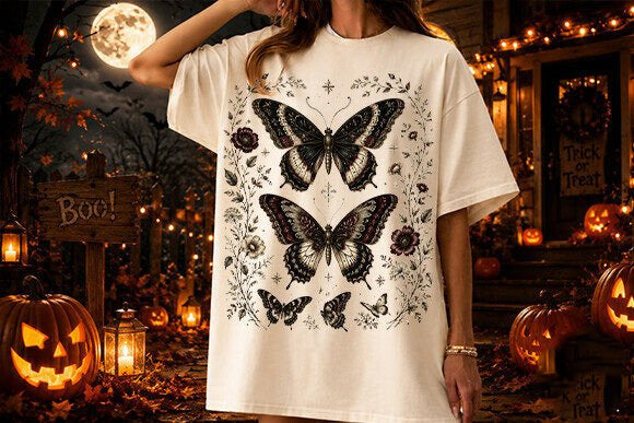 Dark Butterflies Graphic Tee