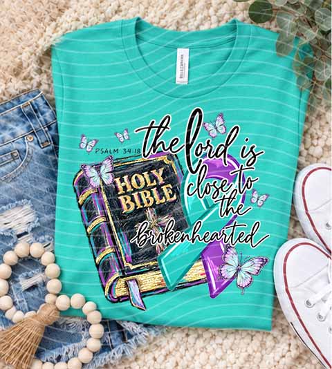 The Lord is Close to the Broken Hearted Graphic Tee