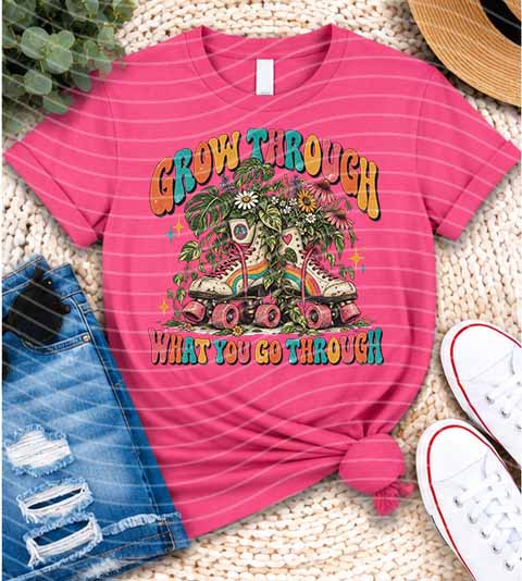 Grow Through What You Go Through Graphic Tee