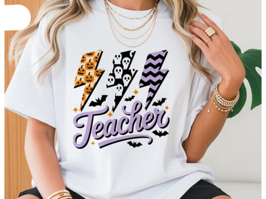 Teacher Lightning Graphic Tee