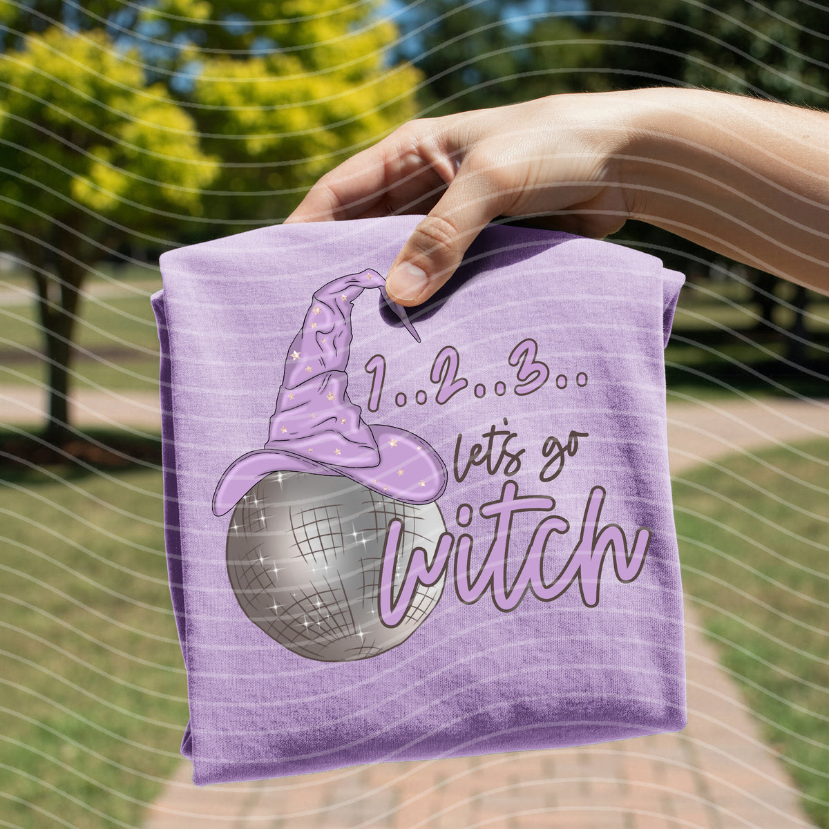 1 2 3 Let's Go Witch Graphic Tee