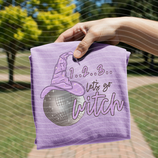 1 2 3 Let's Go Witch Graphic Tee