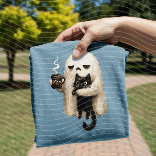 Meh Ghost Kitty Graphic Tee