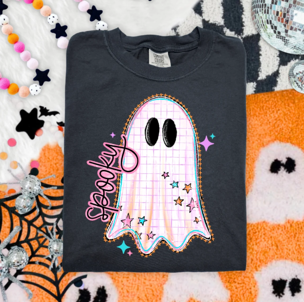 Spooky Stars Ghost Graphic Tee