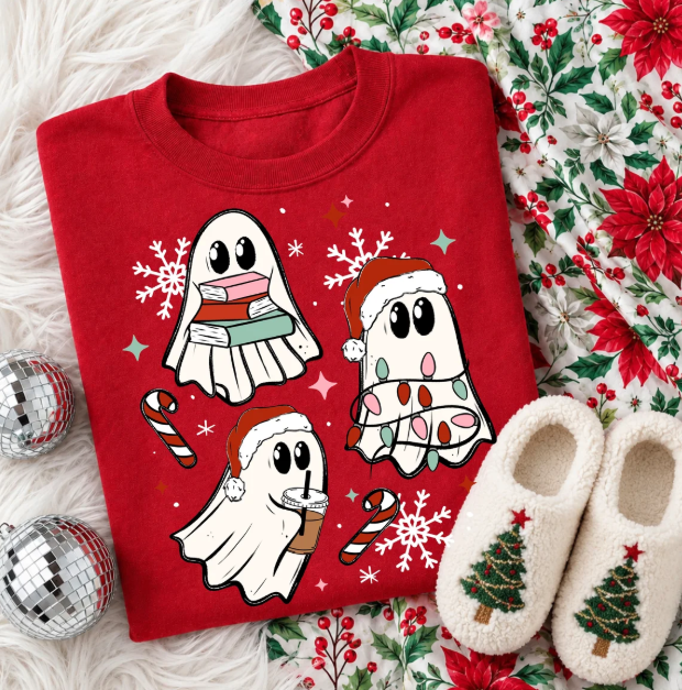 Jolly Reading Ghosts Graphic Tee