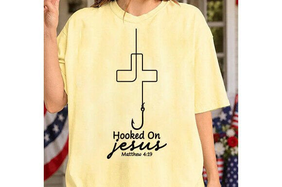 Hooked on Jesus Graphic Tee