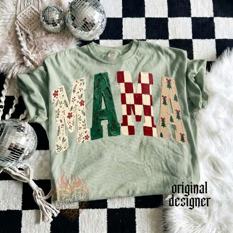 Painted Jolly Mama Graphic Tee