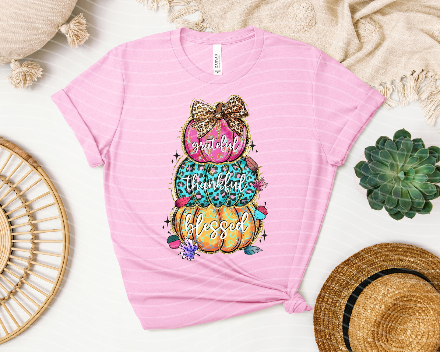 Grateful Thankful Blessed Graphic Tee