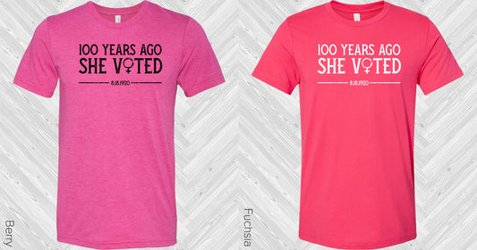 100 Years Ago She Voted Graphic Tee Graphic Tee