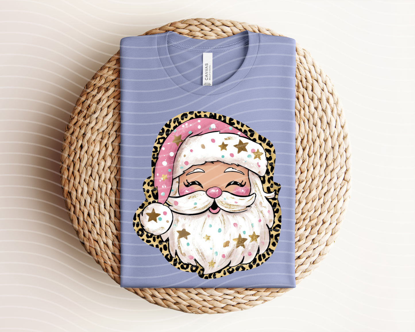 Leopard Santa Graphic Tee