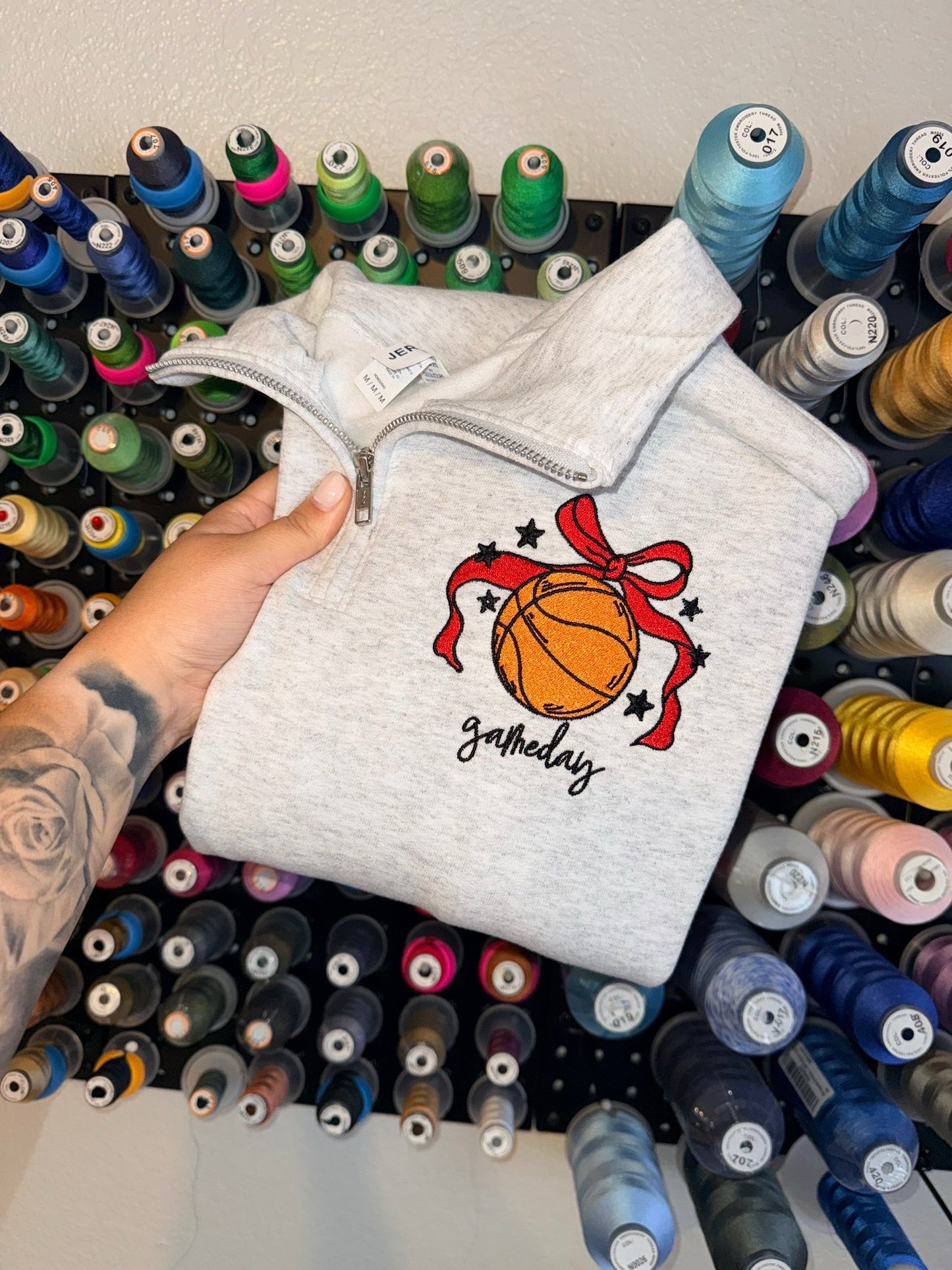 Gameday Basketball Embroidered Shirt