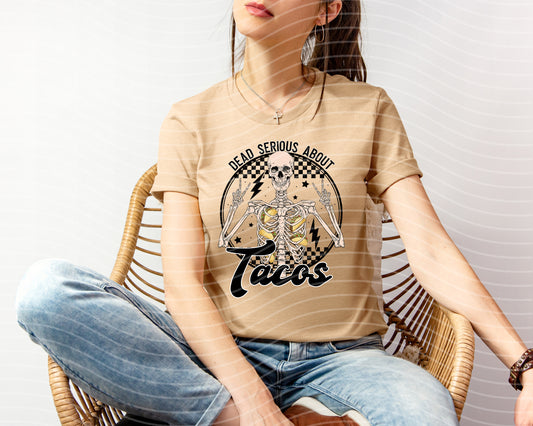 Dead Serious About Tacos Graphic Tee