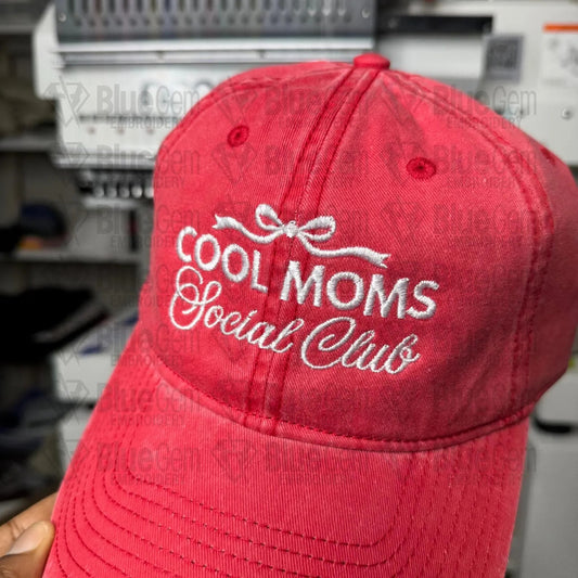 Cool Moms Social Club Embroidered Cap