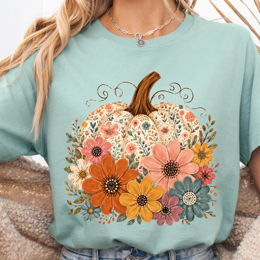 Floral Pumpkin Graphic Tee