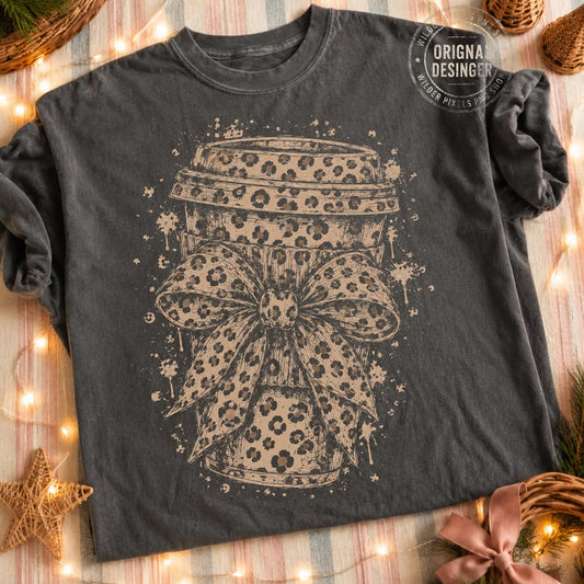 Leopard Coffee Graphic Tee