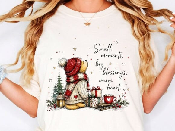 Small Moments Big Blessings Warm Heart Graphic Tee