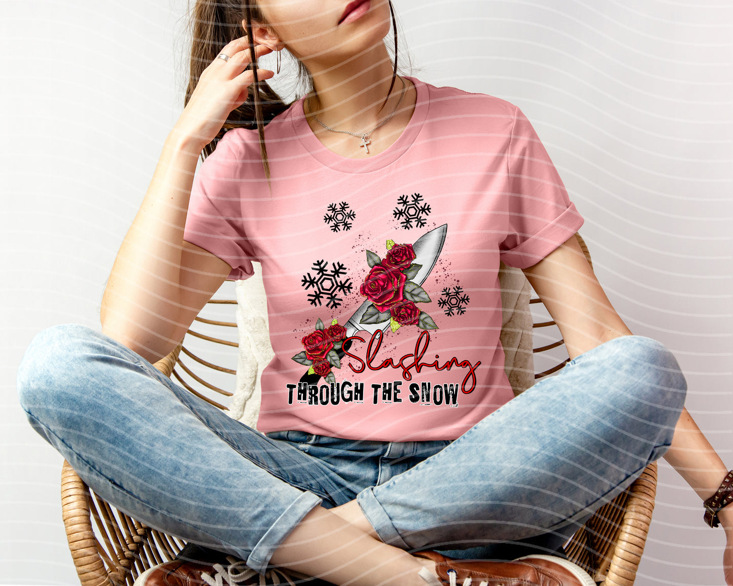 Slashing Through the Snow Graphic Tee