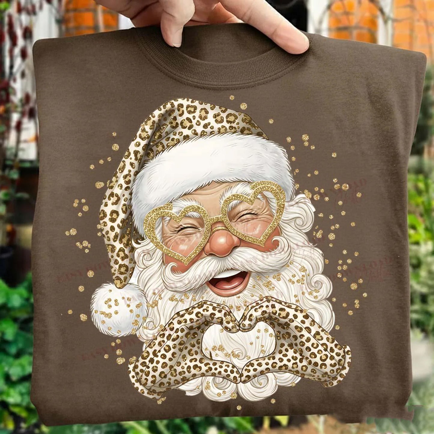 Leopard Santa Graphic Tee