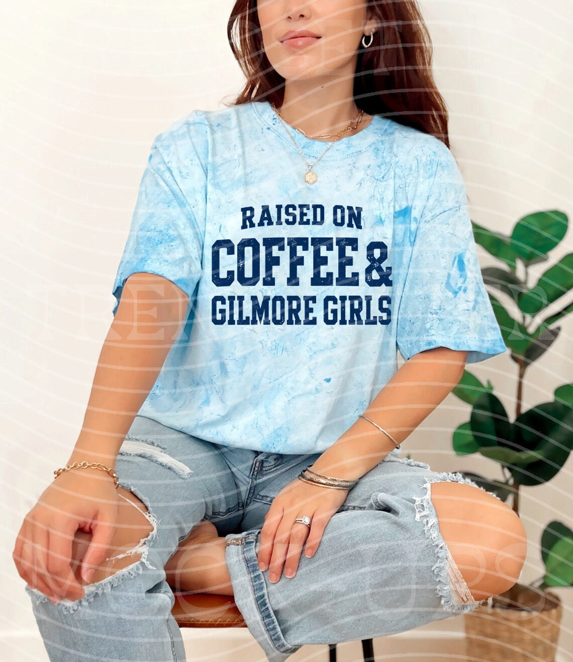 Raised on Coffee & Gilmore Girls Graphic Tee