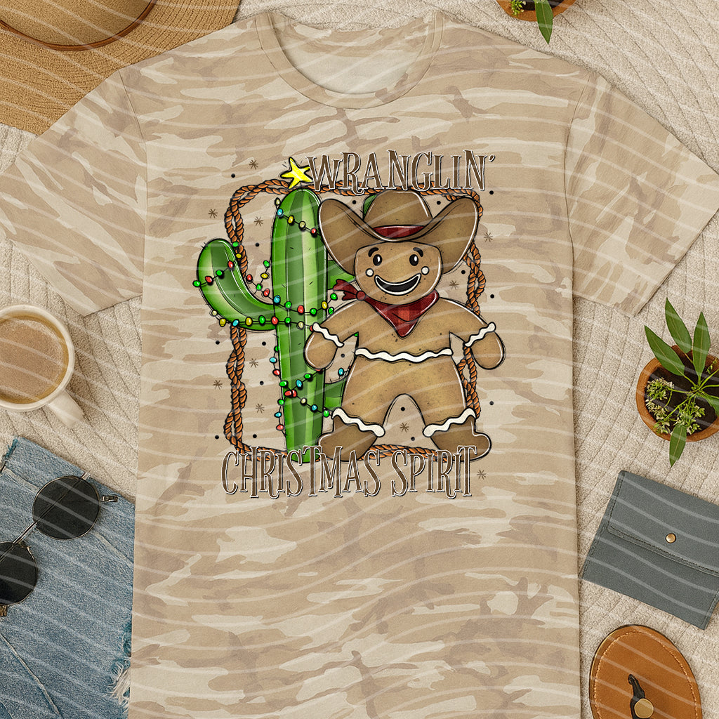 Wranglin Christmas Spirit Graphic Tee