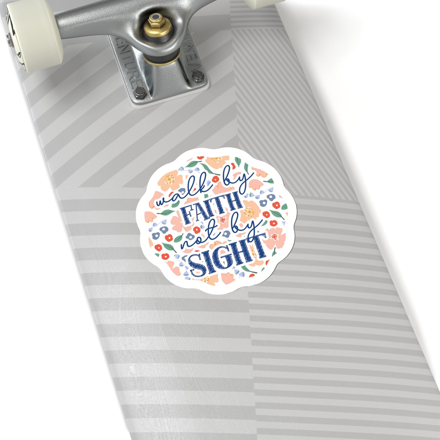 Walk by Faith Sticker Bright Colors | Fun Stickers | Happy Stickers | Must Have Stickers | Laptop Stickers | Best Stickers | Gift Ideas