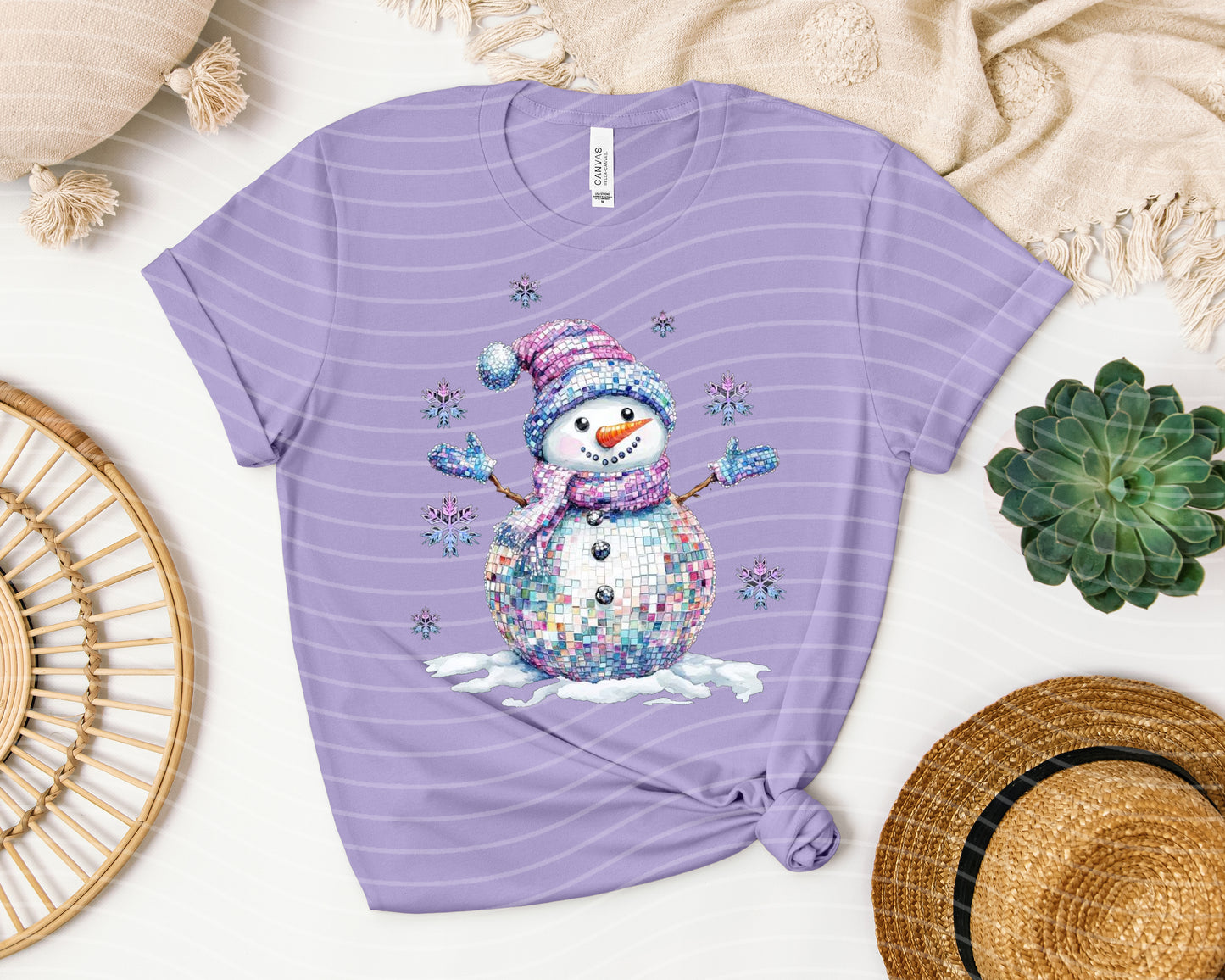 Sparkle Snowman Graphic Tee