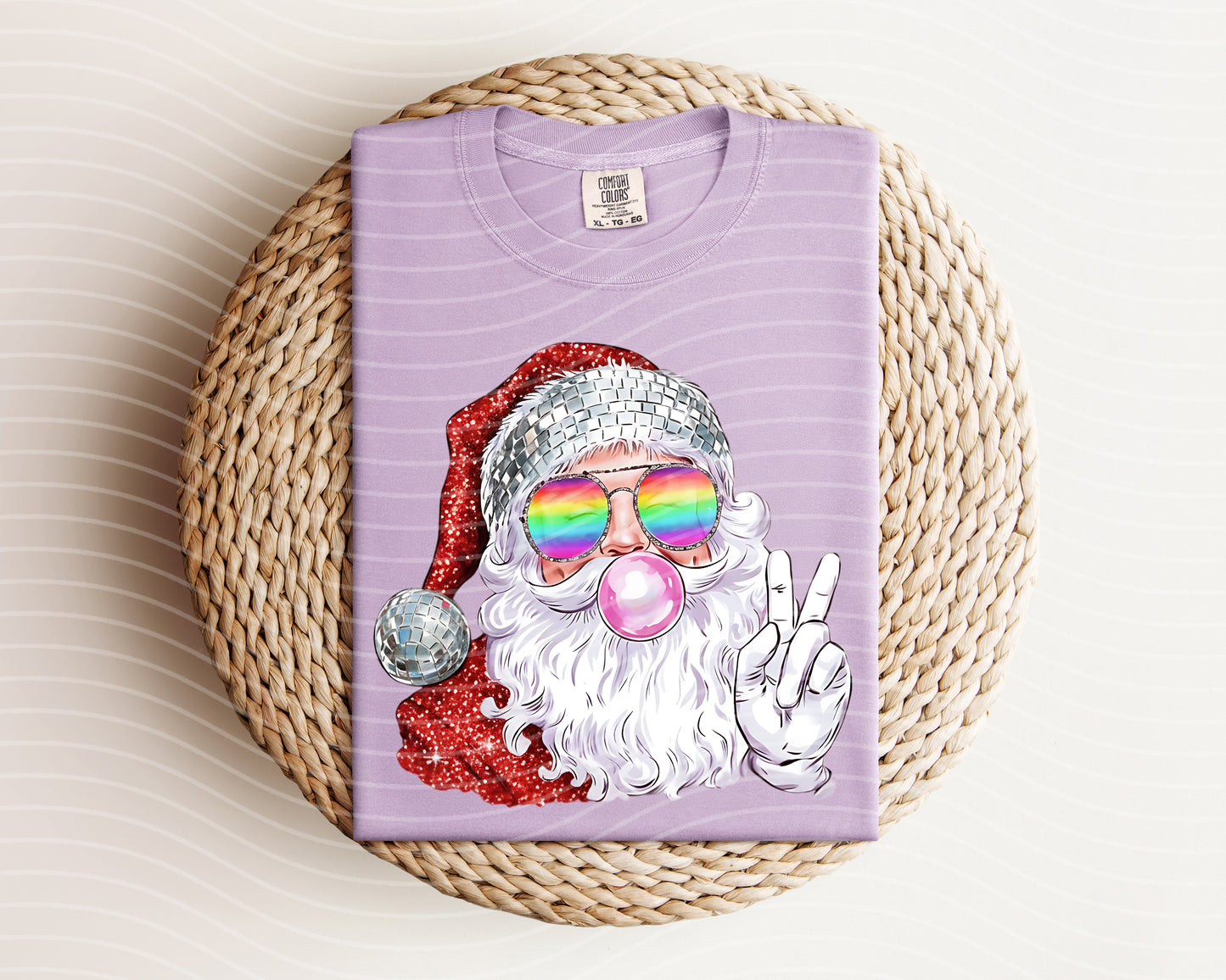 Boujee Bubblegum Santa Graphic Tee