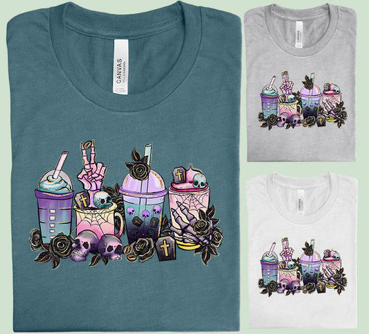 Horror Coffee Graphic Tee