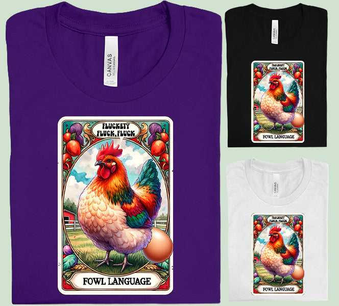 Fowl Language Tarot Graphic Tee