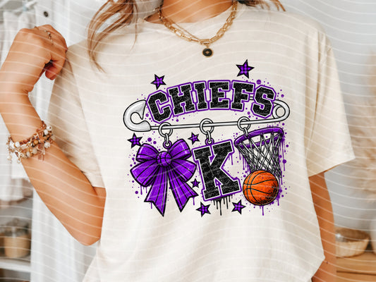 Team Basketball Pin Graphic Tee