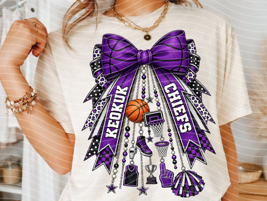 Team Ribbon Basketball Graphic Tee