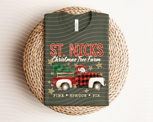 St Nick's Christmas Tree Farm Graphic Tee