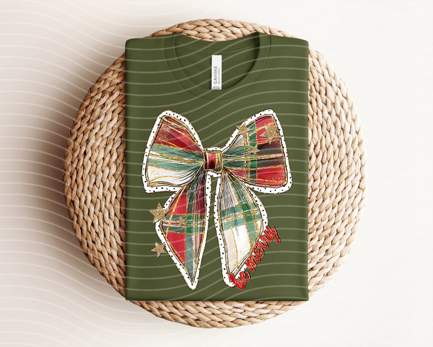 Be Merry Bow Graphic Tee