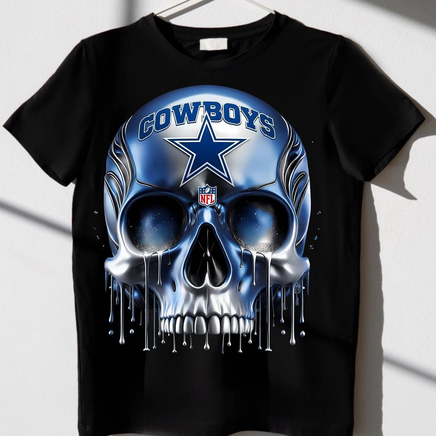 Cowboys Metal Skull Graphic Tee
