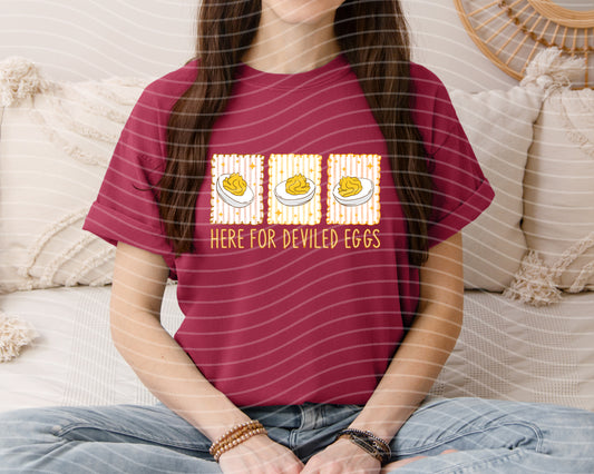 Here for Deviled Eggs Graphic Tee