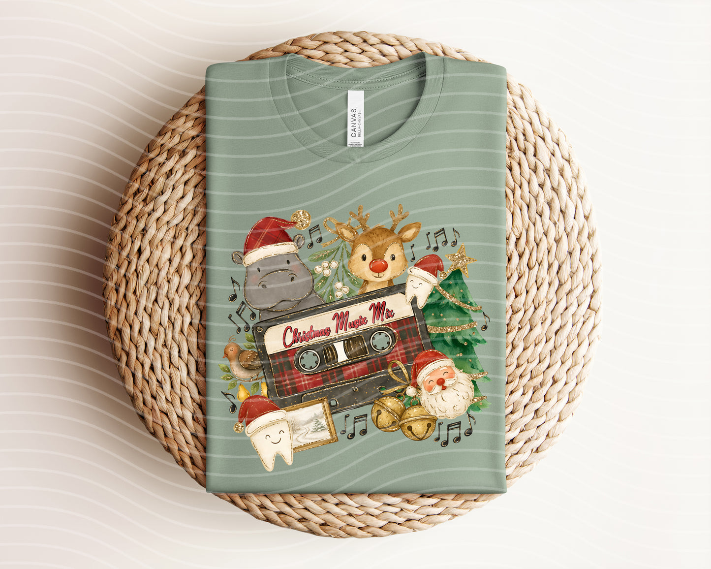 Christmas Music Mix Graphic Tee