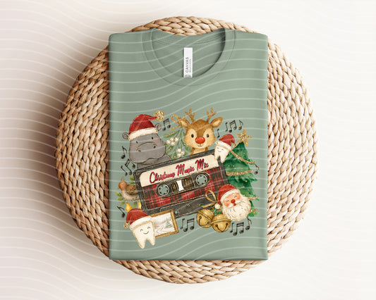 Christmas Music Mix Graphic Tee
