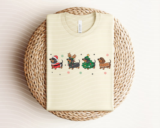 Christmas Dachshund Graphic Tee