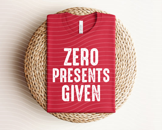 Zero Presents Given Graphic Tee