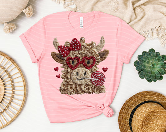 Yarn Highland Cow Graphic Tee